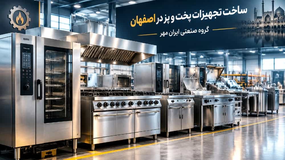 ساخت تجهیزات پخت و پز برای آشپزخانه‌های صنعتی در اصفهان